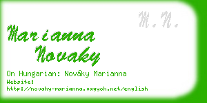 marianna novaky business card